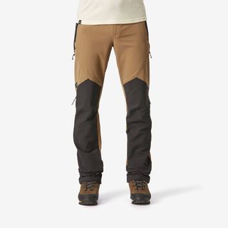 Pantalón de montaña y trekking resistente y cortaviento Hombre Forclaz MT900.42 (L33) Marrón