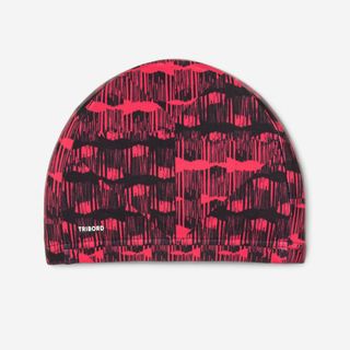 Gorro Natación Cray Rojo Tejido Talla L.L 59 62cm Negro