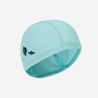 Gorro Natación Manta Bebé Menta Tejido.Talla única Azul