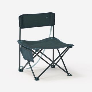 Silla plegable baja de camping Quechua MH100.Talla única Azul