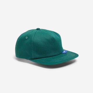 Gorra 6 Paneles con visera plana, verde.Talla única Verde