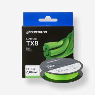 Hilo Trenzado Pesca Señuelos TX8 Verde Amarillento 8 Hebras 150m.10/100 150 m Amarillo