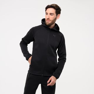 Sudadera Puma Active Hombre Negro Cremallera Capucha.2XL Negro