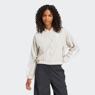 BOMBER ADIDAS MUJER GRIS.L