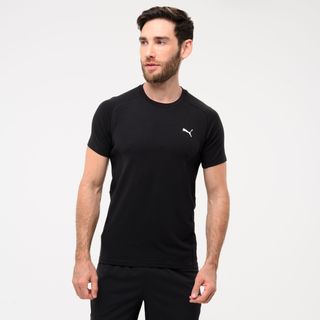 Camiseta Puma Active Hombre Negro Manga Corta.M Negro