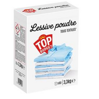 Lessive Poudre Top Budget 3.3kg