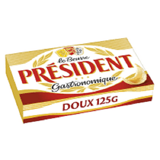 Beurre Doux Gastronomique Président 125g