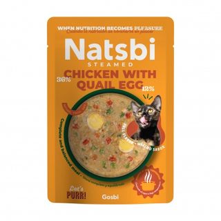 Natsbi soupe chat Poulet & Œuf de caille 80G
