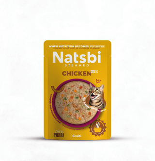 Natsbi chat Poulet de caille 80G