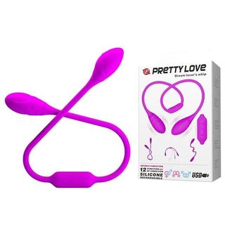 Ljubičasti dupli vibrator 12 režima vibracije 014327-5