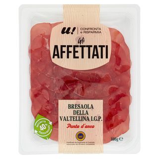 U! Bresaola della Valtellina Igp Punta d'Anca Confronta e Risparmia 100G