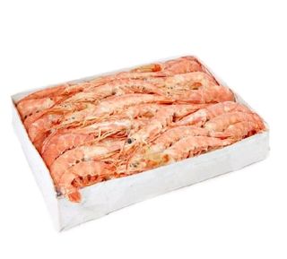 Заморожена Аргентинська креветка з головою, L2 (20-30 штук на кг) (ціна за 100г)