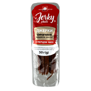 Джерки Єврогруп 50 г з перцем чілі