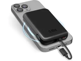 Powerbank SBS 5000 mAh Wireless Magnetic Czarny