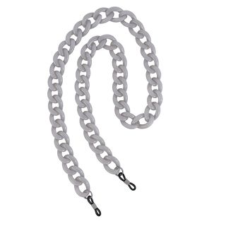 Chainette de lunettes grise à maillons larges