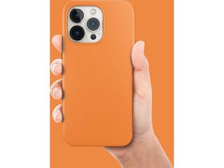SIIPRO iPhone 16+ Capa Monocolor Laranja