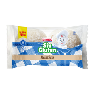 Bimbo Pan de Hamburguesa Rustica Sin Gluten 2 unidades 160g
