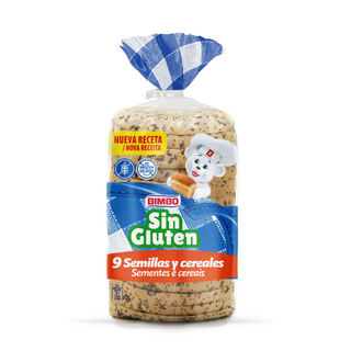 Bimbo Pan de Molde sin Gluten con Semillas 375g
