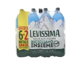 6+2 Levissima Naturale Lt 1.5