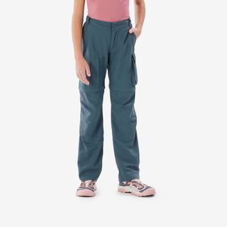Pantalón desmontable de montaña y trekking Niños 7 15 años Quechua MH500.123 130cm 7 8A Azul