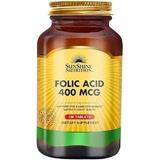 SUNSHINE NUTRITION FOLIC ACID 400MCG TABS 100'S