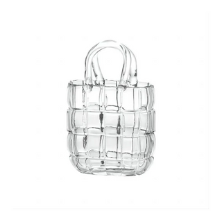 SAC DESGN 0321668 VASE DE FLEUR EN VERRE TRANSPARANT 19X10X27CM