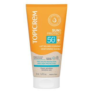 Зволожувальне сонцезахисне молочко Topicrem Sun Protect SPF 50+ 50 мл