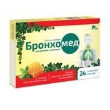 Бронхомед льодяники з плющем зі смаком м'яти та містять мед №24