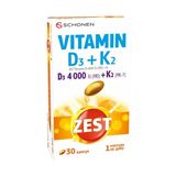 Зест Вітамін D3 4000 МО + К2 желатинові капсули №30