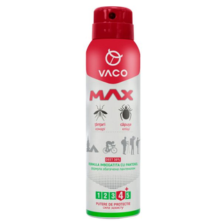 Спрей Vaco Max Deet 30% від комарів, кліщів і мошок з пантенолом 100 мл