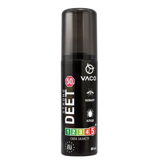 Спрей Vaco Strong Deet 50% від комарів, кліщів і мошок 80 мл