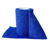Бинт когезивний фіксуючий 7,5 см х 4,5 м Toros-Group тип 1107 синій колір