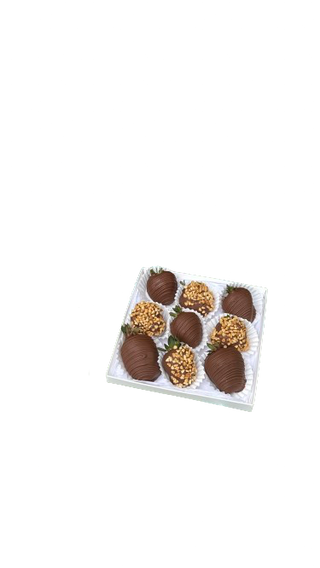 Клубничный бокс "Choco Crunch" 9 КЛУБНИК