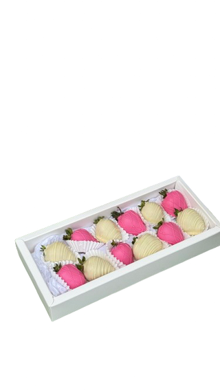 Клубничный бокс "Strawberry dreams" 12 КЛУБНИК