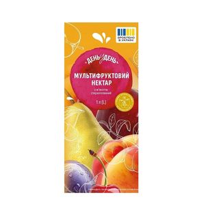 Нектар 1 л День у День Мультифруктовий, тетра пак