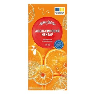 Нектар 1 л День у День Апельсиновий, тетра пак
