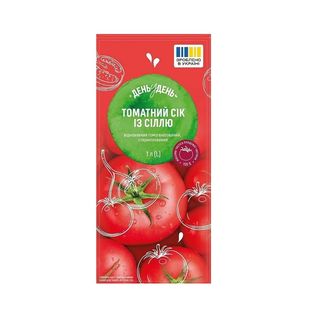 Сік 1 л День у день Томатний відновлений гомогенізований стерилізований тетра-пак