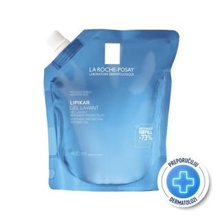 La Roche-Posay Lipikar Gel Lavant Umirujući gel za tuširanje za suvu kožu, 400 ml Refill