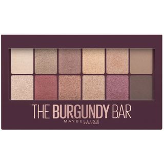 The Burgundy Bar Eyeshadow Palette 12 Shades Maybelline