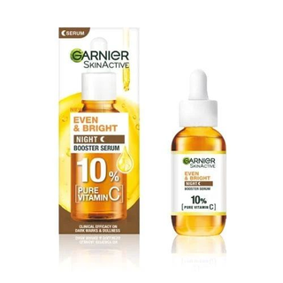 Garnier Even And Bright 10% Pure Vitamin C Night Booster Serum 30ml