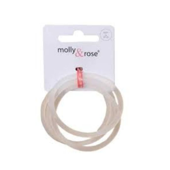Molly & Rose Fs Long Elastics Silver Stone 4557