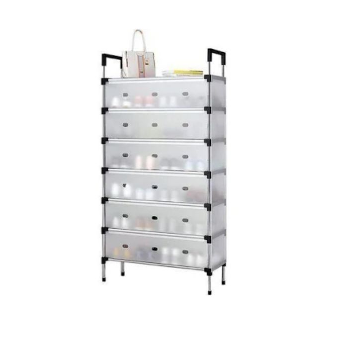 Vee Shoe Shelf Rack With Cover