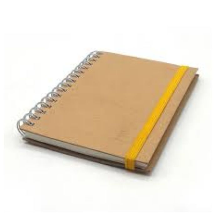 Zeekraft Gold Spiral Leather Note Book 06:Zgw