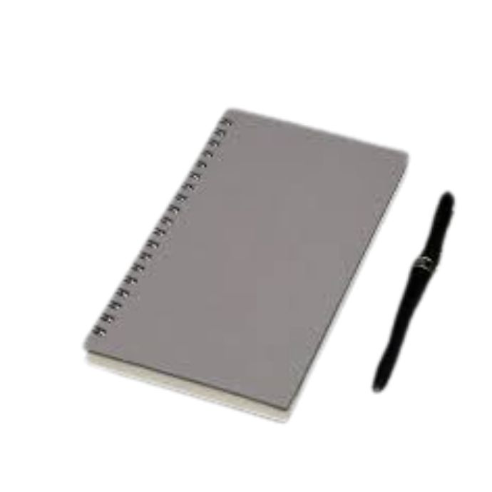 Zeekraft Silver Spiral Leather Note Book