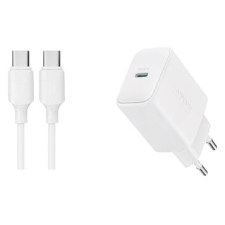 JOYROOM JR-TCF20 PD 20W CHARGER+C TO C CABLE 1M-WHITE (UK)