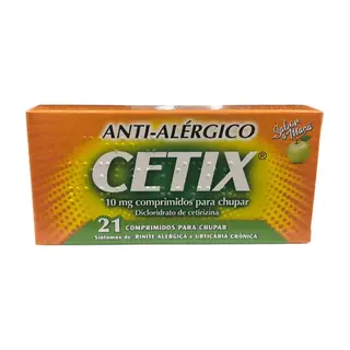 Cetix 10 Mg Comprimido para Chupar Blister - X 21 Und(s)