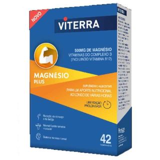 SUPLEMENTO VITERRA MAGNÉSIO PLUS 42 COMPRIMIDOS