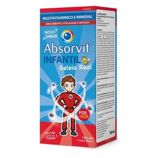 SUPLEMENTO ABSORVIT INFANTIL GELEIA REAL 150ML