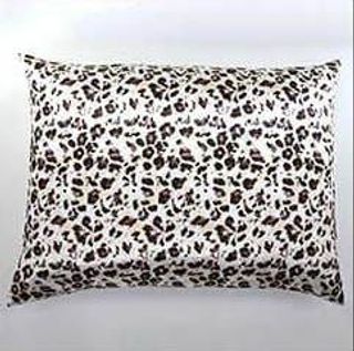 Classic White & Brown Leopard Print Pillowcase