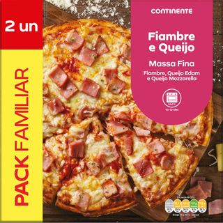 Pizza Fiambre e Queijo Continente (emb. 2 x 330 gr)